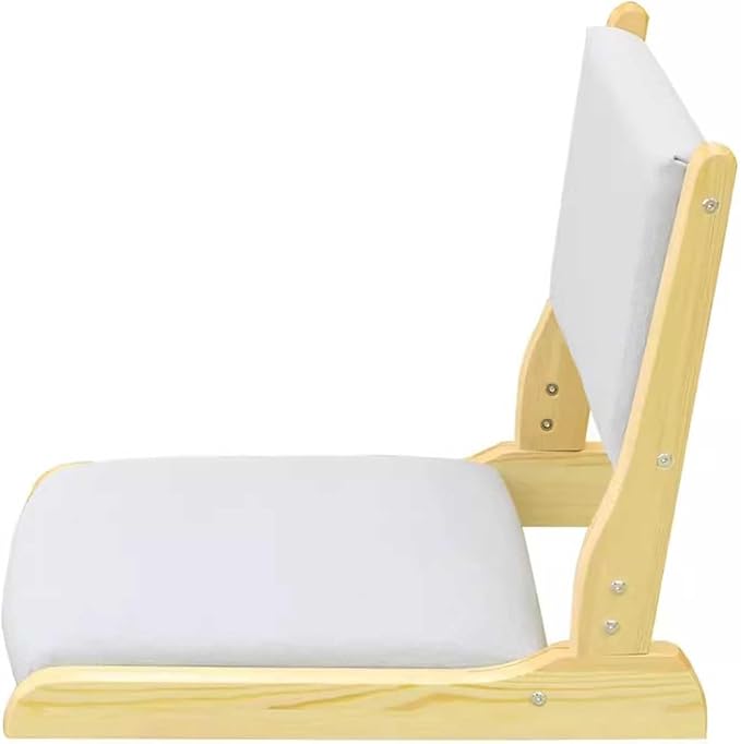 ELEFOCUS Floor Chair with Back Support Foldable Meditation Tatami Chairs Backrest Chair with Cushion Living Room Chair(Color9)