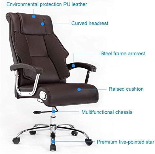 Office Chair Gaming Chair Computer Chair Executive Adjustable Office Chair Ergonomic Computer Chair with Layered Memory Foam Pillows (Color : D)