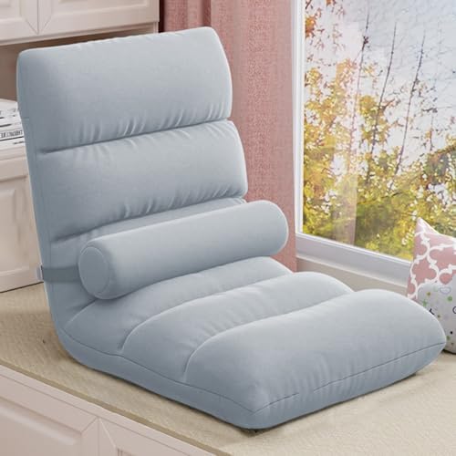 BTZHY Floor Chair Floor Chair with Backrest Foldable Padded Teens Adults Lazy Sofa Meditation Chair Window Chair Floor Chair Gaming Floor Chair Foldable for Living Room (/GrayC)