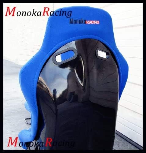 (A Pair) Large Size Single Comfortable Fabric Simulator Cockpit Gaming Chair Racing Seat (Blue-A Pair Large)