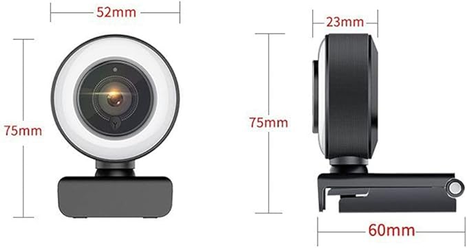 Multifunctional 1080p Mini Ringlight for Makeup Live Fill Light LED Dimmable Lamp Photo Video Camera