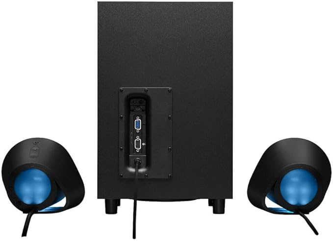 Logitech G560 PC Gaming Speaker System with 7.1 DTS:X Ultra Surround Sound Game Based LIGHTSYNC RGB Two Speakers and Subwoofer Bluetooth USB Immersive Gaming Experience - Black