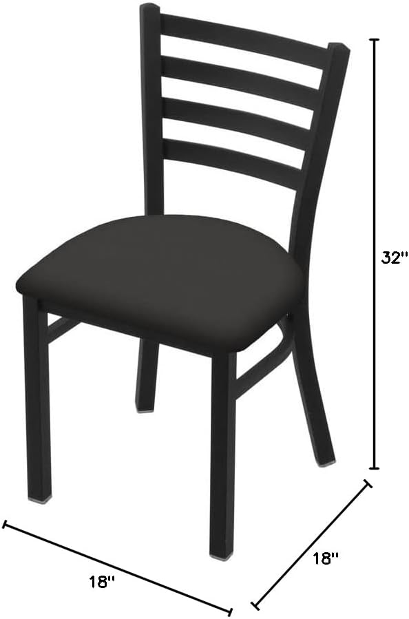 HBS 400 Jackie 18 Chair with Black Wrinkle Finish and Canter Iron Seat