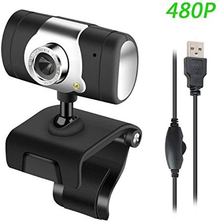Computer Camera 1080/720/480P HD USB 2.0 HD Web Cam Camera Webcam with Microphone for Live Broadcast Video Calling Conference Work (Color : 480P)