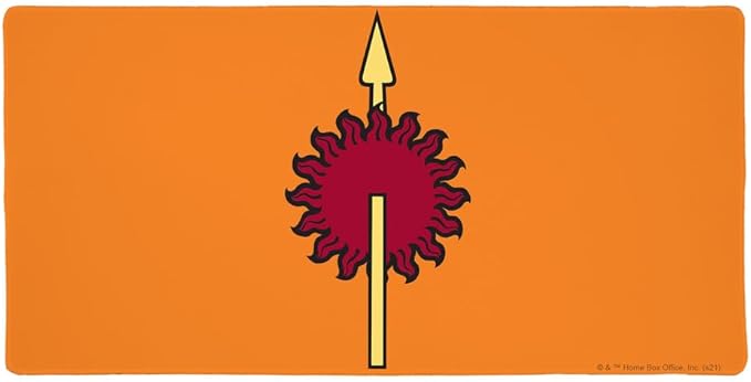 Game of Thrones Martell Sigil Large Gaming Mouse Pad Desk Mat with Stitched Edges Non-Slip Base for Gamer Home and Office 31.5 x 15.7