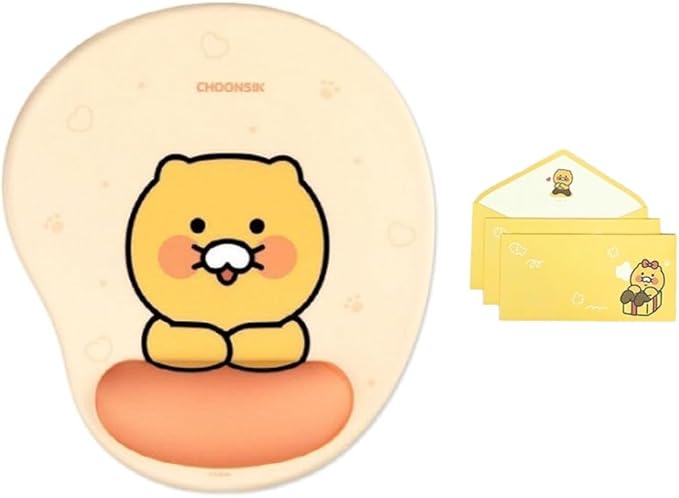 Kakao Choonsik Mouse Pad Wrist Rest Gel Type and Letter Writing Set