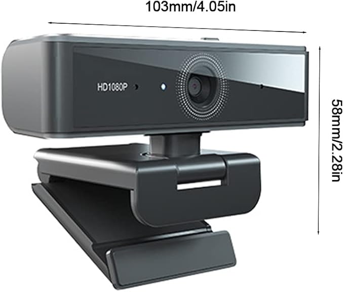 1080p Business Webcam with Built-in Microphone Autofocus Full Web Computer Camera