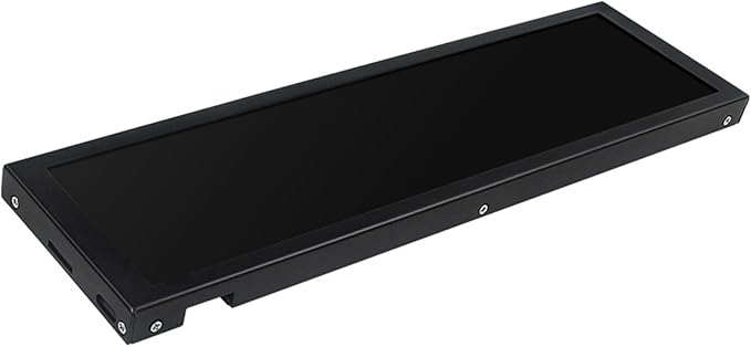 8.8Inch LCD 1920x480 Computer Monitor Chassis Sub-Screen Aluminum Case Real Time Data Tracking Aluminum Alloy Computer Monitor