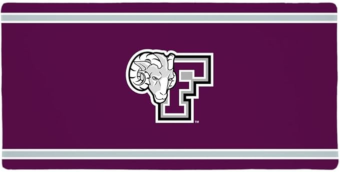 Fordham University Primary Logo Stripes Large Gaming Mouse Pad with Stitched Edges Non-Slip Base for Gamer Home and Office 31.5 x 15.9