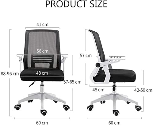 Office Chair Computer Chair Mesh Chair Recliner Game Gaming Chair Swivel Chair Executive Chair Office Chair Ergonomic Rolling Chair Chair (Color : Black) Needed