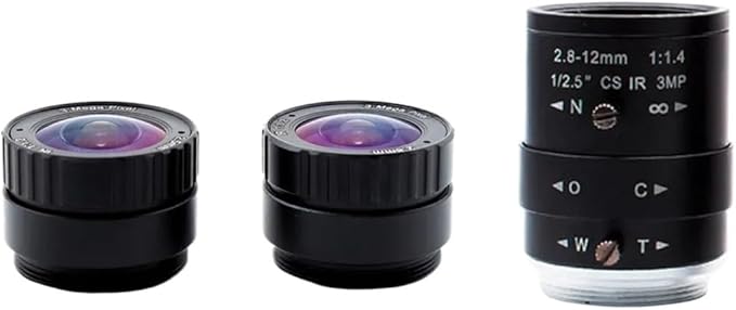 3MP 2mm 2mm HD Fixed 12mm Manual Varifocal CS Mount Lens for Security Surveillance Camera Lens