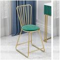 Round Stool Industrial Gaming Chair with Cushioned Seat for Office Bedroom and Vanity White Leather Home Furniture