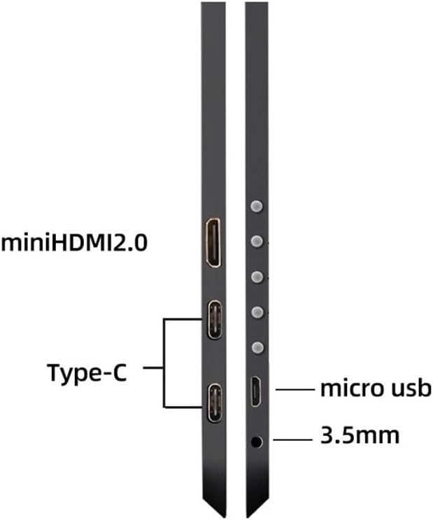 Portable Laptop Monitor 14-inch HD1080P Portable Monitor Suitable for Laptops Game Consoles External Screen 60Hz Gaming Display