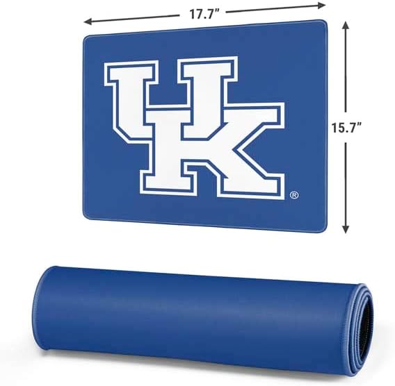 Skinit Medium Gaming Mouse Pad - Officially Licensed UK Kentucky Design with Stitched Edges Waterproof Non-Slip Rubber Base Desk Mat for Keyboard &amp Mouse 17.7 x 15.75 inches