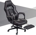 Office Chair Gaming Chair Computer Chair Ergonomic Gaming Chair with FootrestHigh Back Adjustable Swivel Chair Recliner for AdultsRacing PC Game Chair PU Leather Gamer Chair with Headrest