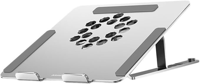 Laptop Cooling Pad with LED Fan Quiet Ventilated Support for Laptops Up to Adjustable Design for Enhanced Heat Dissipation and Ergonomic Comfort
