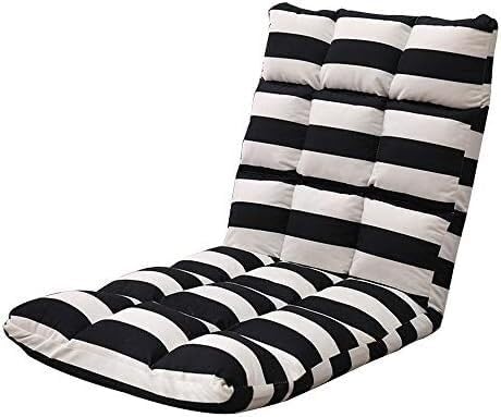 ELEFOCUS Foldable Meditation Chair Removable and Washable Small Apartment Folding Sofa 5 Speed Adjustment(Stripe)