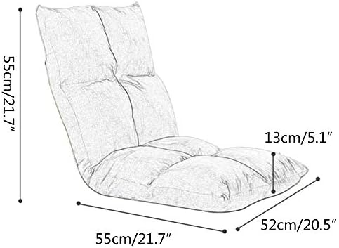 BTZHY Floor Chair Floor Chair Computer Folding Chair on The Bed 5 Gears Adjustable Lazy Sofa Removable and Washable Foldable Floor Chair with Backrest Ergonomics Floor Sofa (Color : Pink)