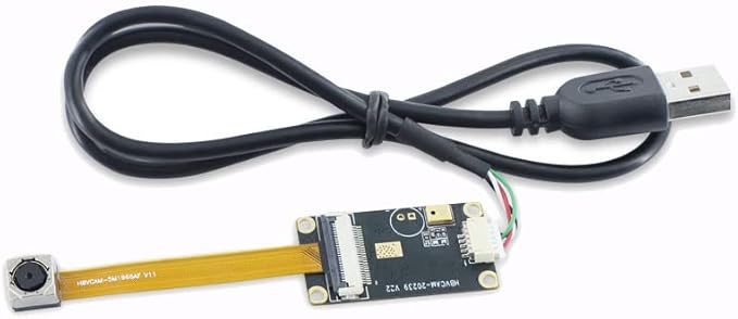 Taidacent Free Drive OV5640 5MP HD USB Digital Camera Module with MIC Notebook PC Computer Webcam Web Camera with Microphone (65 Degree Without Distortion auto Focus)