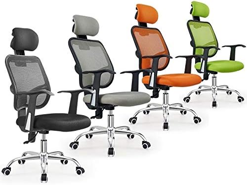 Office Chair Gaming Chair Computer Chair Mesh Computer Chairs and Lightweight and Breathable Office Chairs (Color : Argento)