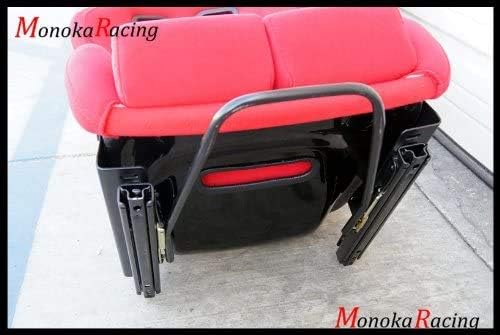 (A Pair) Large Size Single Comfortable Fabric Simulator Cockpit Gaming Chair Racing Seat (Red- A Pair Large)
