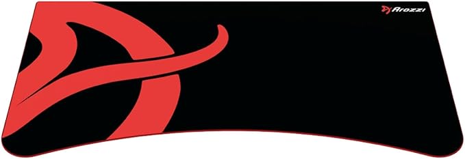 Arozzi Arena Gaming Desk Mat Full Surface Custom DeskPad Interchangeable Water Resistant &amp Washable Computer Desk Mouse Pad with Stitched Edges (Black)