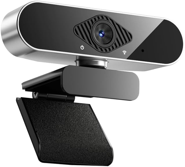 HD Webcam 1080P/2K/4K USB with Multiple Mounting Options for Desktop Laptop Gaming - Plug and Play Facial Recognition Video Conferencing