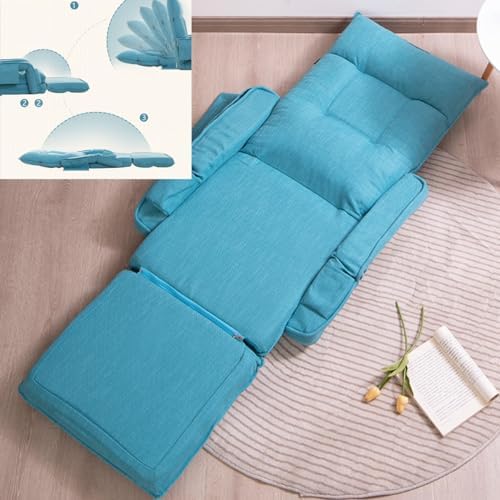 Floor Chair Floor Chair with Backrest Foldable Floor Chair Foldable Floor Gaming Chair with 6 Positions Lazy Sofa Meditation Chair Window Chair Foldable Floor Sofa with Armrests (/Blue B)