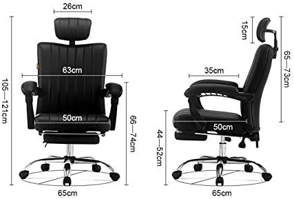Office Chair Gaming Chair Computer Chair Office Chair with Height Adjustable Design Ergonomic Chair Desk Gaming Chair with Lumbar Support (Color : White+Black)