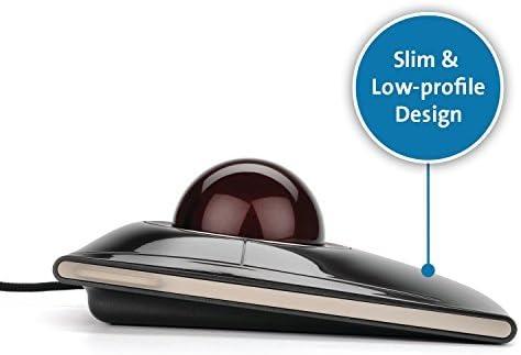 Kensington Wired SlimBlade Trackball Mouse (K72327U) Black
