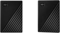 Western Digital My Passport 4TB and 1TB Portable External Hard Drives Bundle with Backup Software and Password Protection Black