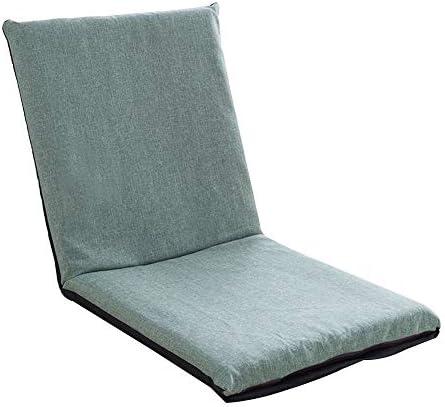 BTZHY Floor Chair Floor Chair Folding Floor Chair Multidirectional Adjustment Meditation Chair Removable and Washable Lazy Sofa for Bedroom Living Room (Color : Green)
