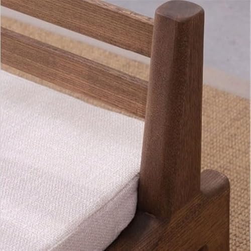BTZHY Floor Chair Tatami Chair Japanese Bed Indoor Chair Wooden Living Room Furniture Space Saving Living Room Chair Tea Room Chairs Portable Low Chair Meditation Chair (Style 2)