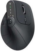 2025 Upgraded Ergonomic Triple-Connect Wireless Mouse Vertical Ergonomic Mouse with 4 Adjustable DPI Bluetooth 5.0&ampUSB Receiver for Laptop/PC/Mac Pain Relief for Office/Gaming/Design (Black)