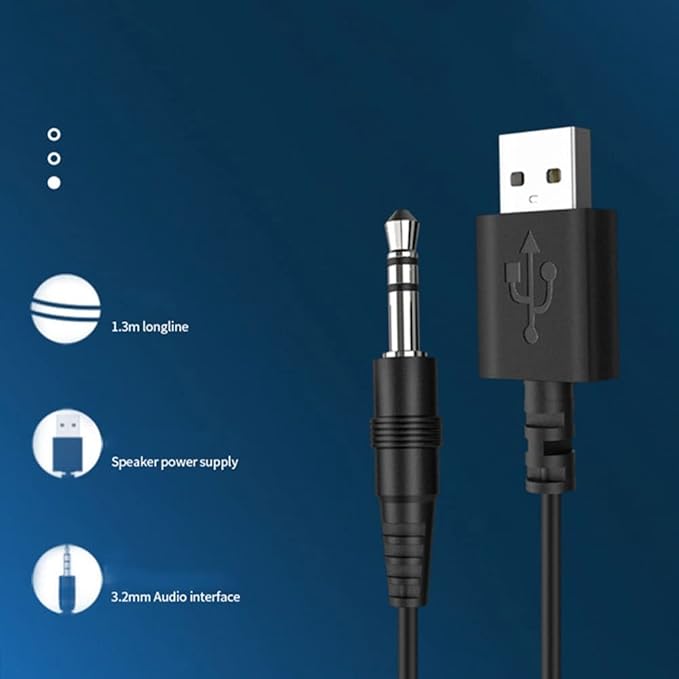 Computer Speakers USB Powered PC Speaker USB Aux-in Connection PC Speakers for DesktopMonitorGamingLaptop
