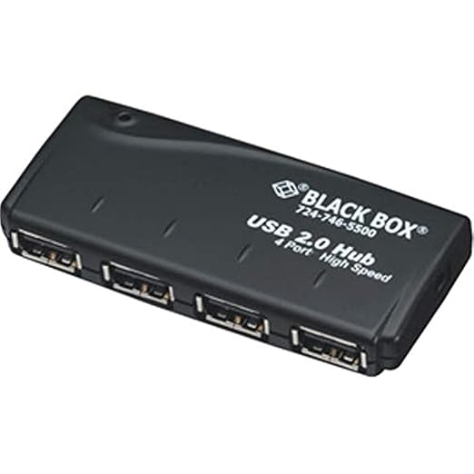 Black Box USB 2.0 Hub- 4-Port - New - USB 2.0 - External - 4 USB Port(s)