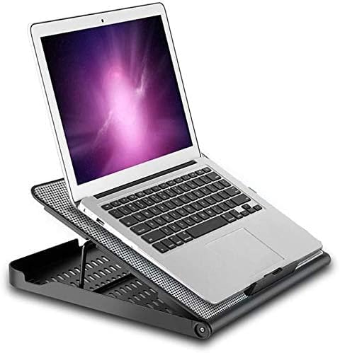 Laptop Cooling Pad Gaming 6Fans 15.6inch Laptop Cooler Stand Fan Adjustable Foldable Long StandBlack
