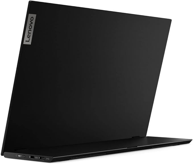 Lenovo ThinkVision M14 14 Inch 1920 x 1080y IPS 2 USB Type-C Portable Travel Monitor Bundle with Black Marble Bluetooth Folding Wireless Keyboard and Black Pebble M355 Bluetooth Wireless Mouse