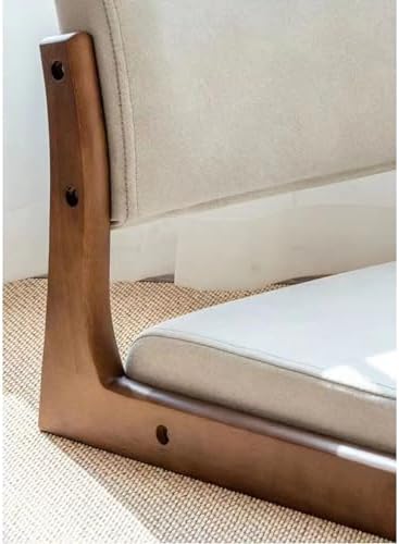BTZHY Floor Chair Tatami Chair with backrest Meditation Floor Chair Portable Legless Chair Japanese Style Wooden Lazy Sofa Bay Window Balcony Living Room Chair Floor seat