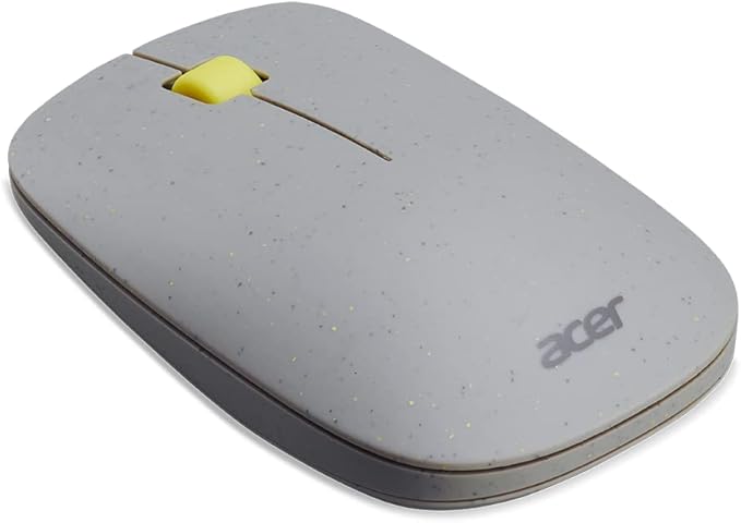 acer Vero 3 Button Mouse | 2.4GHz Wireless | 1200DPI | Made with Post-Consumer Recycled (PCR) Material | Certified Works with Chromebook | Gray