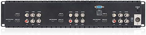 FEELWORLD Triple 5 2RU 800×480 Broadcast LCD Rack Mount Monitor with 3G-SDI HDMI AV Input and Output T51