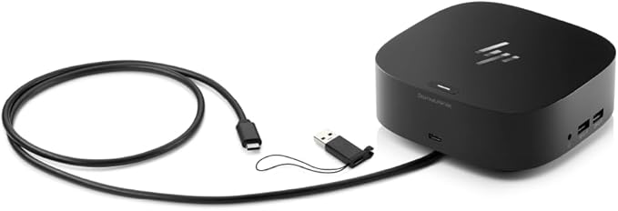 HP USB-C Dock G5-11-in-1 Adapter for Both USB-C and Thunderbolt-Enabled Laptops PCs &amp Notebooks - for Charging Networking or Data Transfers - Great for Secure &amp Remote ManagementBlack