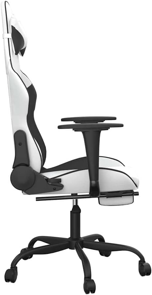 Ergonomic Gaming Chair with Massage Function Adjustable Reclining Office Desk Seat for Adults Computer Gamer Room