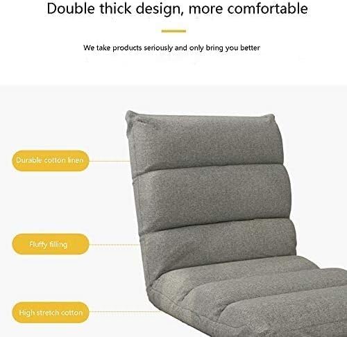 ELEFOCUS Floor Chair Lazy Sofa Removable and Washable Meditation Chair with Backrest 5 Gears Freely Adjustable Single-Story Chair(Grün)