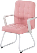 REMYS Office Chair Desk Chair Computer Chair Leather Desk Gaming Chair Bow Foot High-Back Office Chair One-Piece Armrest Ergonomic Computer Chair for Meeting Room Study Bearing Capacity: 330 pounds