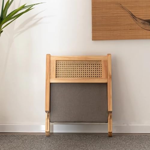 BTZHY Floor Chair Floor Chair Folding Rattan Chairs with backrest Bay Window Chairs Chairs Without Legs Portable Chair Made of Solid Wood Floors