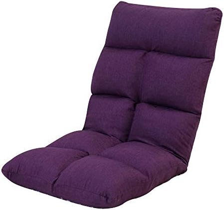 Floor Chair Floor Chair Folding Single Sleep Independent Liner Lazy Leisure Sofa Removable and Washable Computer Bed Chair 5 Levels Adjustable Simple Meditation Chair (Color : Light Blue)
