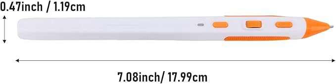 Wireless Optical Pocket Pen Mouse 2.4G Wireless Optical Pen Mouse 800/1200/1600 DPI Adjustable USB Adapter Handwriting Mini Ergonomic for PC Laptop (White)