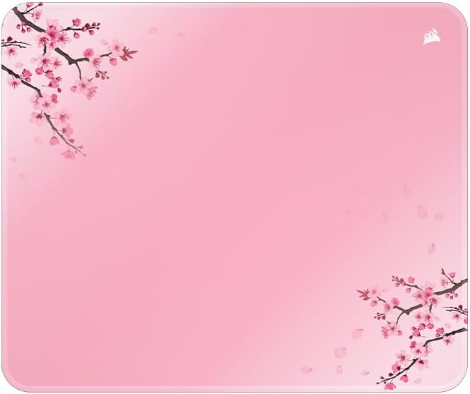 Corsair MM300 Medium Cherry Blossom Anti-Fray Cloth Gaming Mouse Pad – 36cm x 30cm Textile-Weaved Cloth Anti-Slip Rubber Base Reinforced Stitched Edges