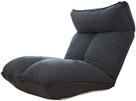 Floor Chair Floor Chair Foldable Meditation Chair with Backrest Lazy Lounge Sofa Removable and Washable 5 Gears Freely Adjustable Single Floor Chair (Color : Blue)